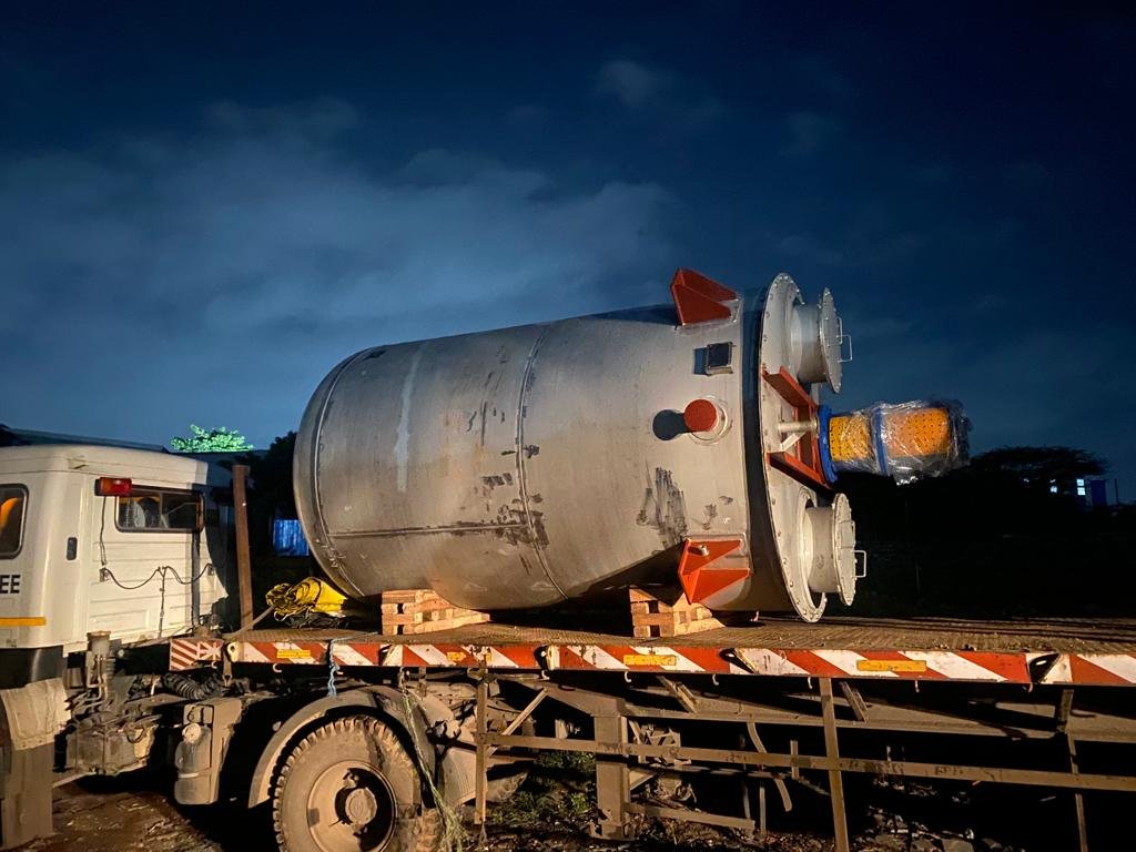 Industrial tank transported from PIIPL manufacturing facility